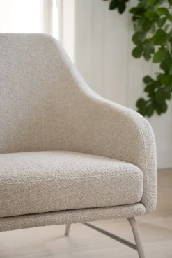Eldwin (lepotuoli beige kangas/beige metalli)