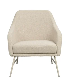 Eldwin (lepotuoli beige kangas/beige metalli)