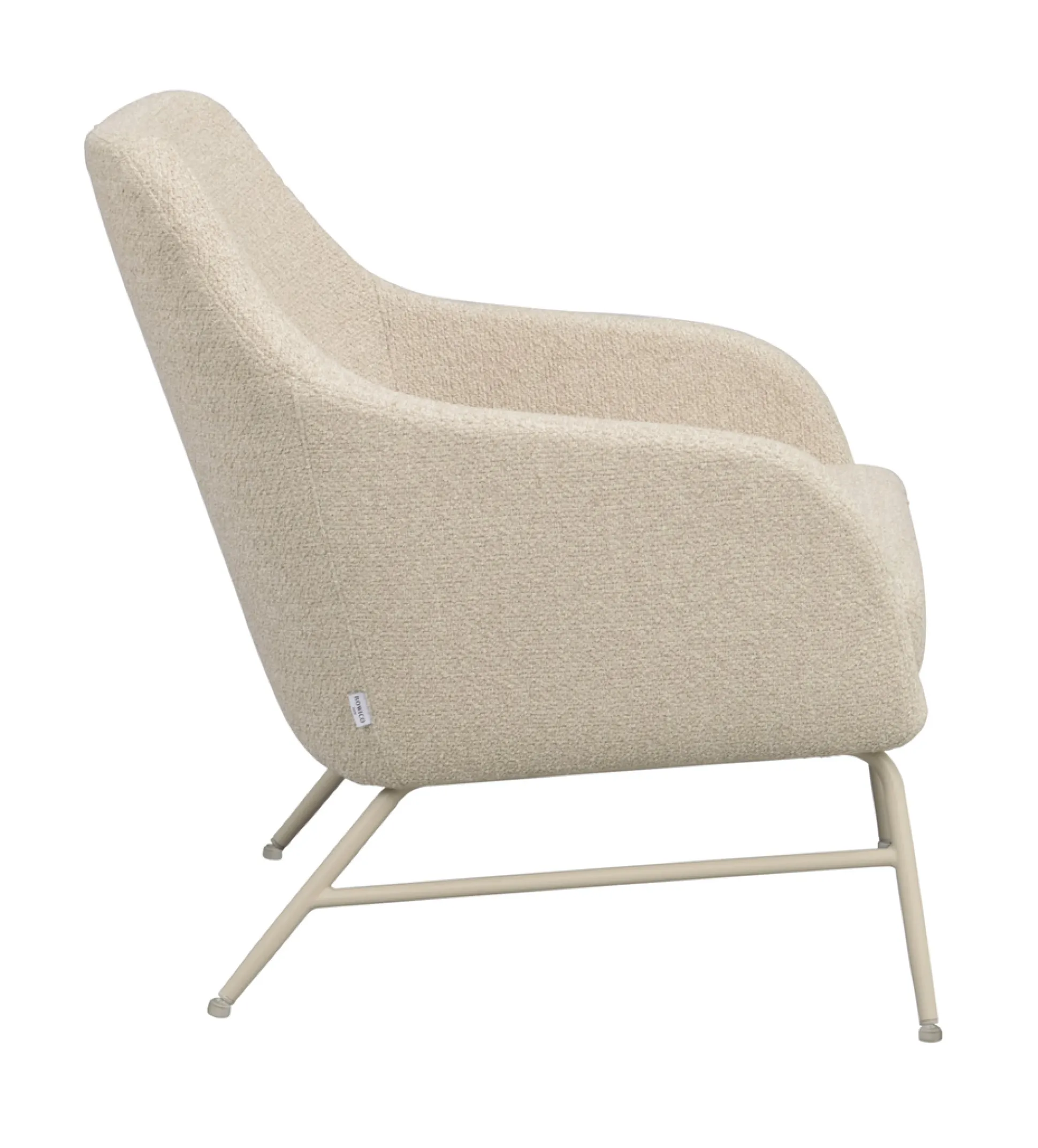 Eldwin (lepotuoli beige kangas/beige metalli)