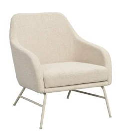 Eldwin (lepotuoli beige kangas/beige metalli)