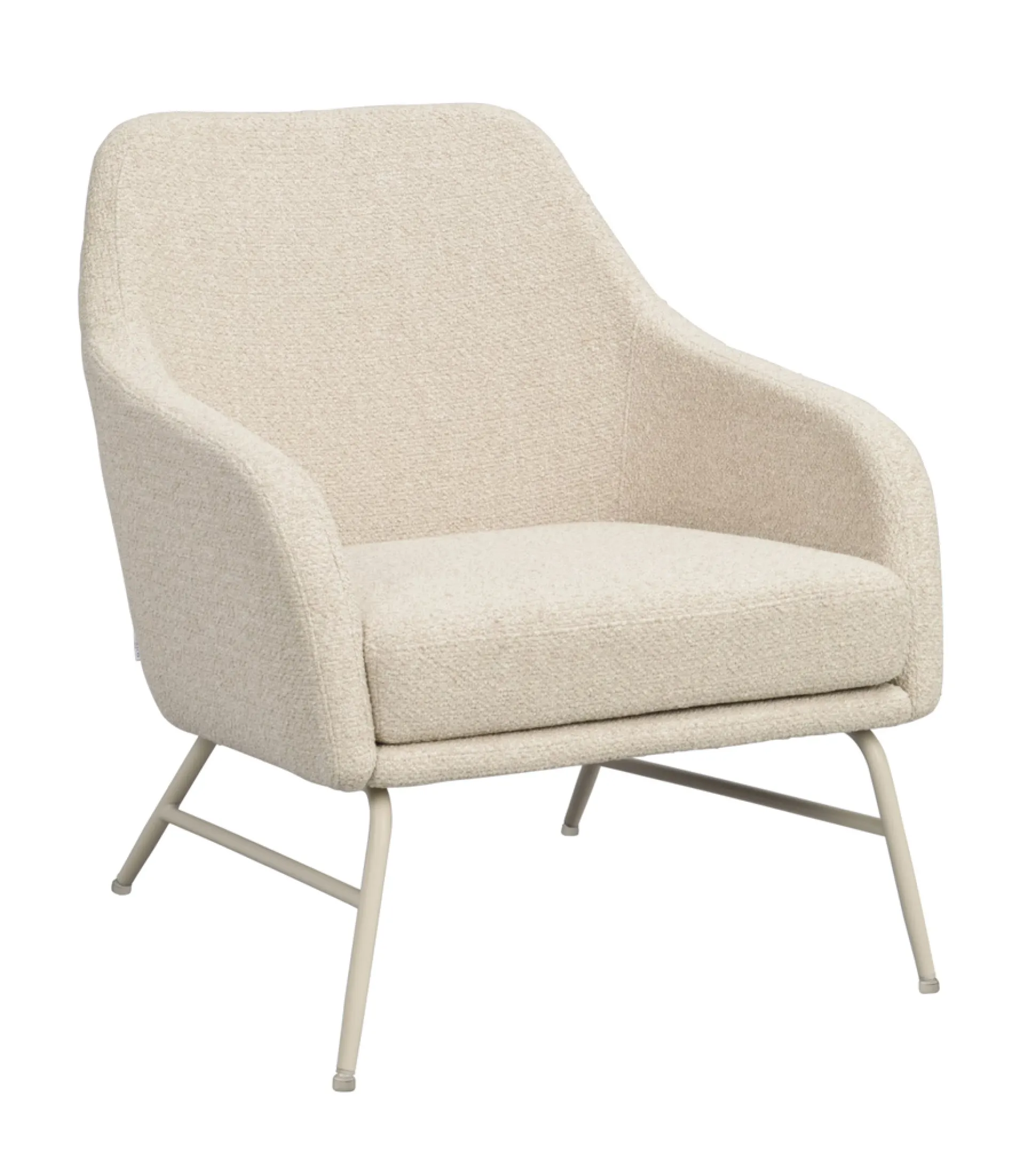 Eldwin (lepotuoli beige kangas/beige metalli)