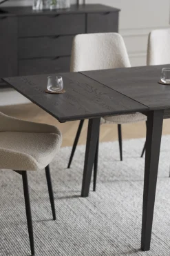Filippa (klaffipöytä 120+45 harjattu tammi tummanruskea)