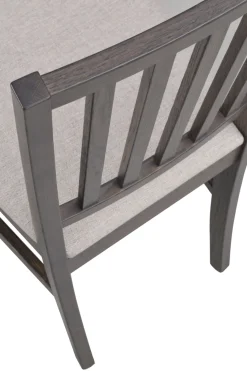 Filippa (ruokatuoli tummanruskea tammi/beige kangas istuin)