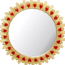 Flaming Heart (seinäpeili ø81 cm)