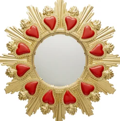Flaming Heart (seinäpeili ø39 cm)