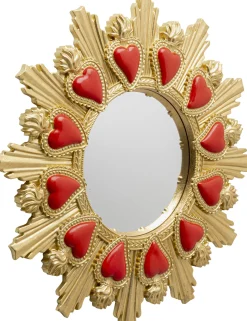 Flaming Heart (seinäpeili ø39 cm)