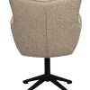 Fresno (ruokatuoli käsinojilla beige kangas/ruskea metalli leg)