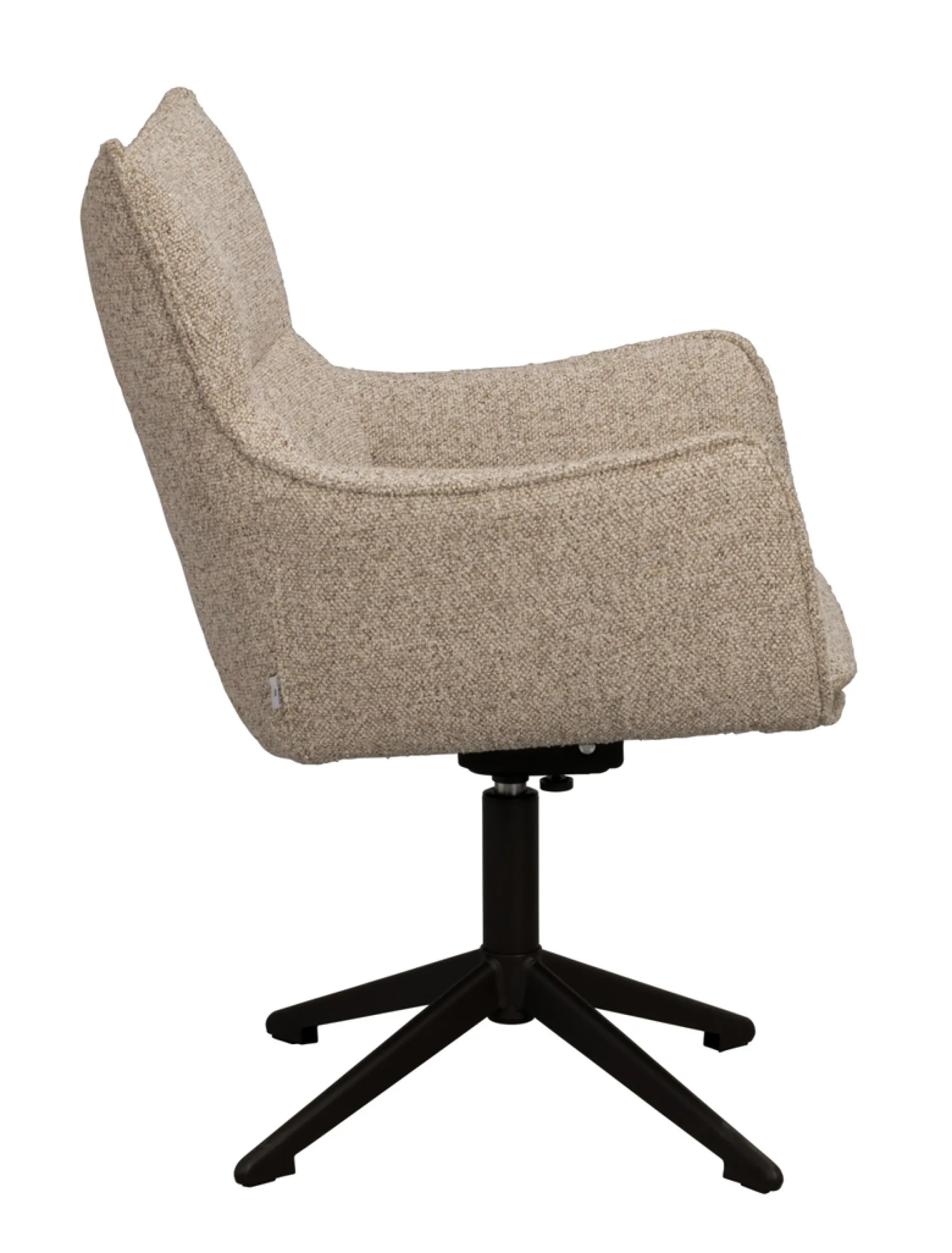 Fresno (ruokatuoli käsinojilla beige kangas/ruskea metalli leg)