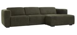 Gardenia (divaanisohva oikea raven army vihreä (2.5-ist. + xl divaani oikea))