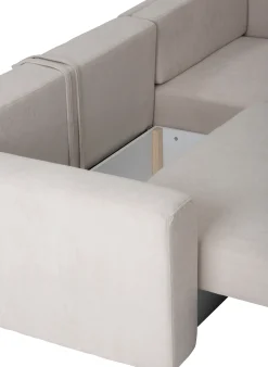 Hals (divaanikulmasohva vuoteella beige)