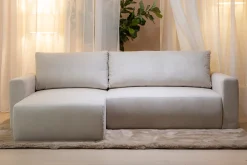 Hals (divaanikulmasohva vuoteella beige)