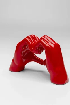 Heart Hands (koriste-esine punainen 12 cm)