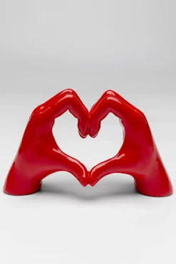 Heart Hands (koriste-esine punainen 12 cm)