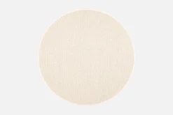 Hehku (valkoinen 133 cm matto pyöreä)