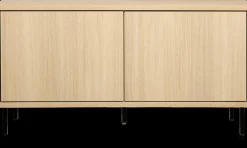Hilla (107cm matala taso tammi metallijaloilla)