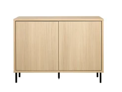 Hilla (107cm ovikaappi tammi metallijaloilla)