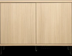 Hilla (107cm ovikaappi tammi metallijaloilla)