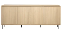 Hilla (195cm senkki tammi metallijaloilla)