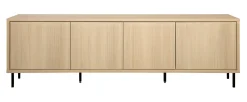 Hilla (195cm taso tammi metallijaloilla)