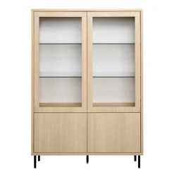 Hilla (107cm vitriini tammi metallijaloilla)