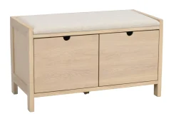 Hillmond (penkki 2ltk 80 lakattu valkokuulto tammi/beige kangas)