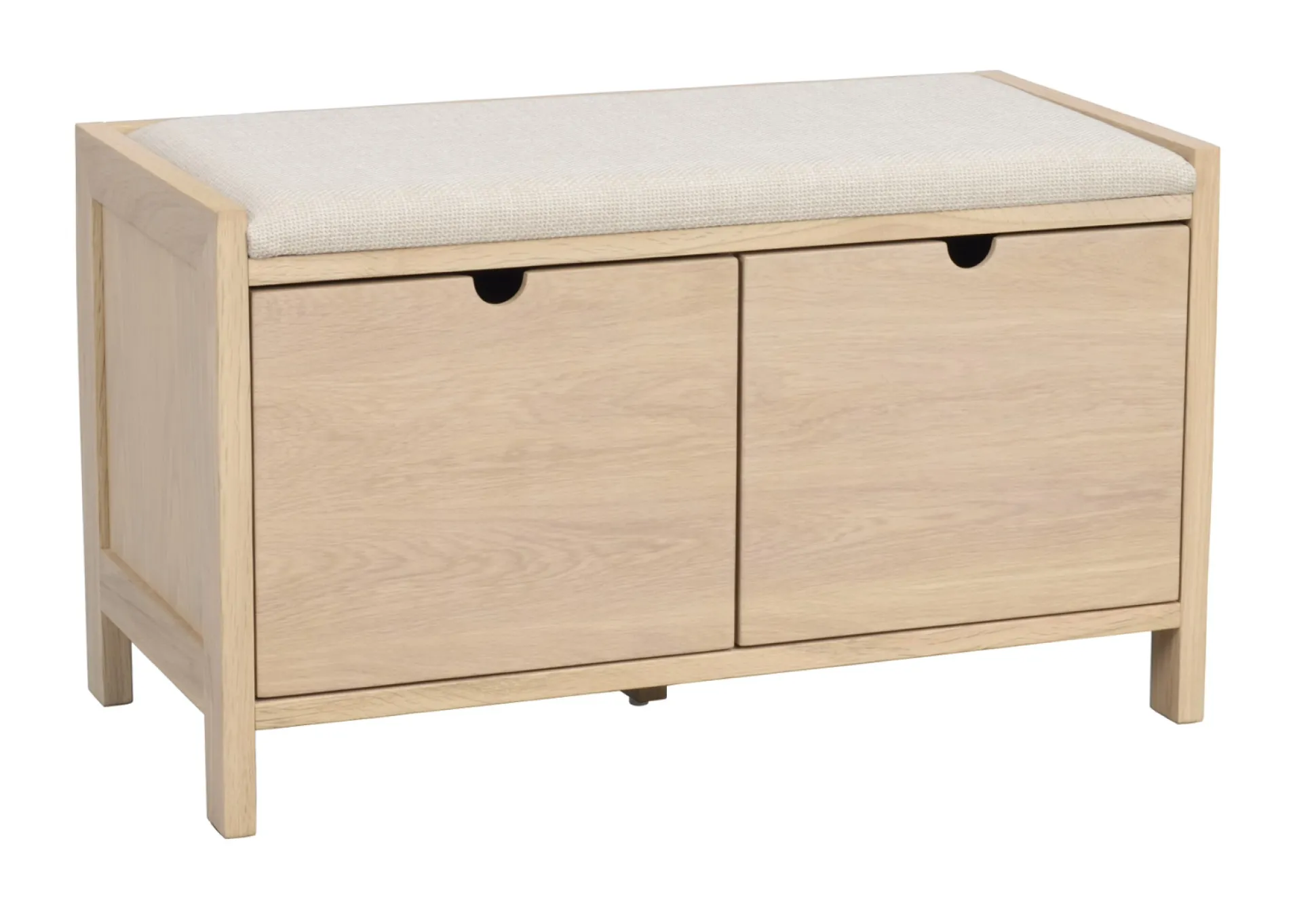Hillmond (penkki 2ltk 80 lakattu valkokuulto tammi/beige kangas)