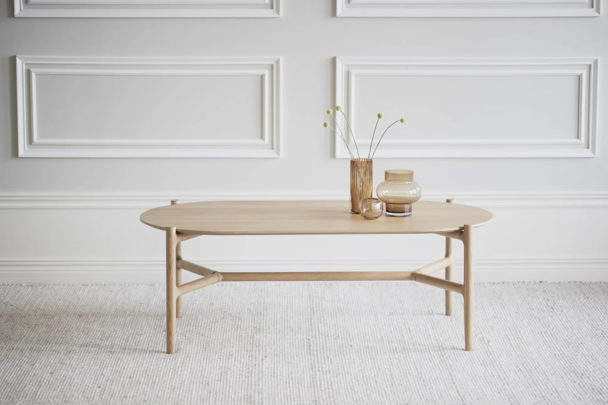 Holton (sohvapöytä ovaali 130x65 tammi)