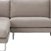Jackson Soft (avokulmasohva vasen, beige / kromi jalka)