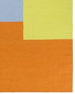 Kortteli (matto 170x240 white-yellow)