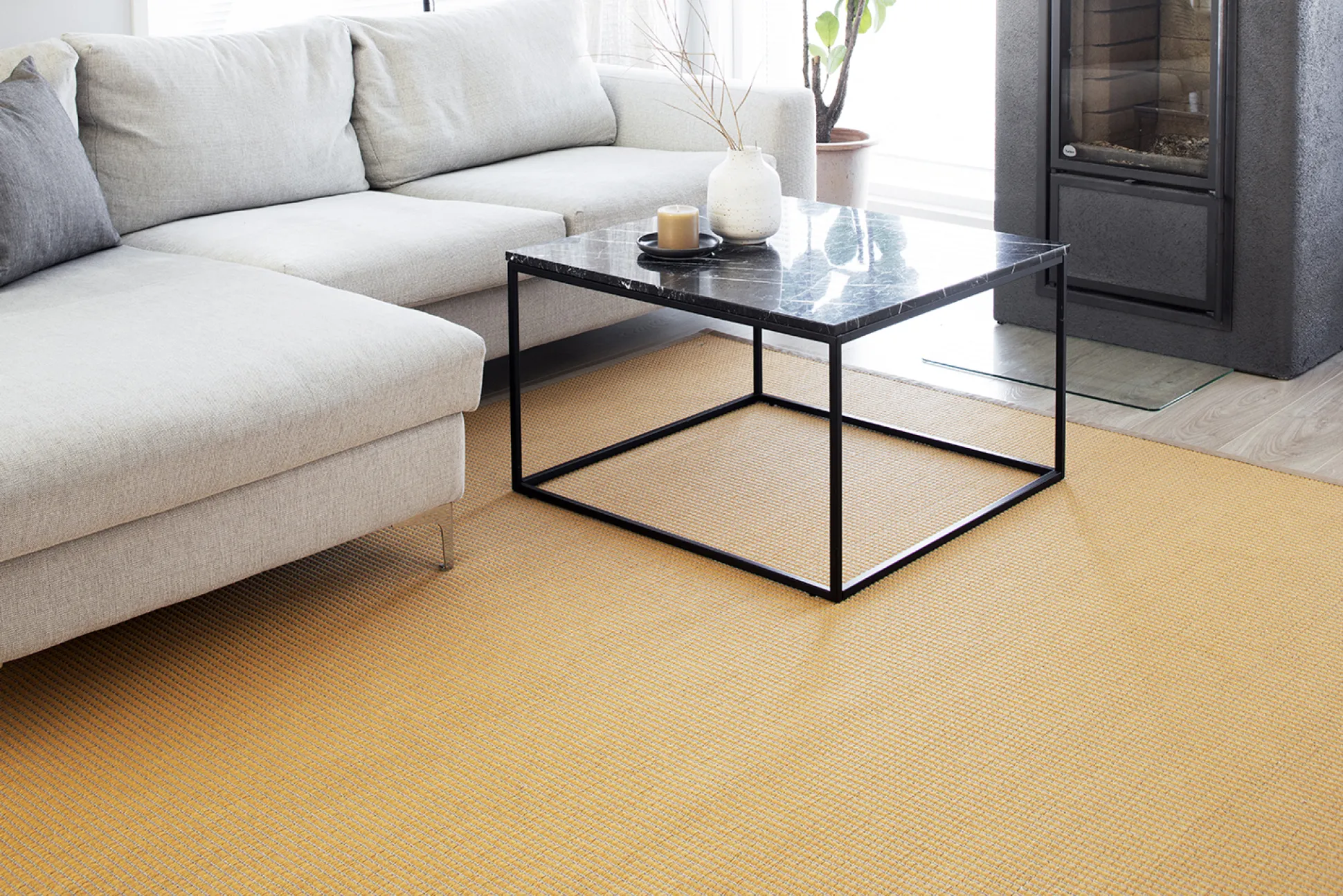 Lyyra (keltainen 160x230 cm matto)