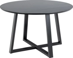 Malika (ruokapöytä pyöreä 120 cm musta)