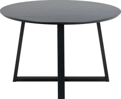 Malika (ruokapöytä pyöreä 120 cm musta)