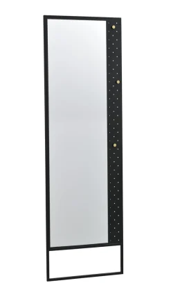 Malone (lattiapeili 53x170 musta metalli/kulta)