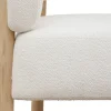 Maple (lepotuoli raven white valkoinen + vaaleat puut)