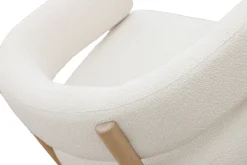 Maple (lepotuoli raven white valkoinen + vaaleat puut)