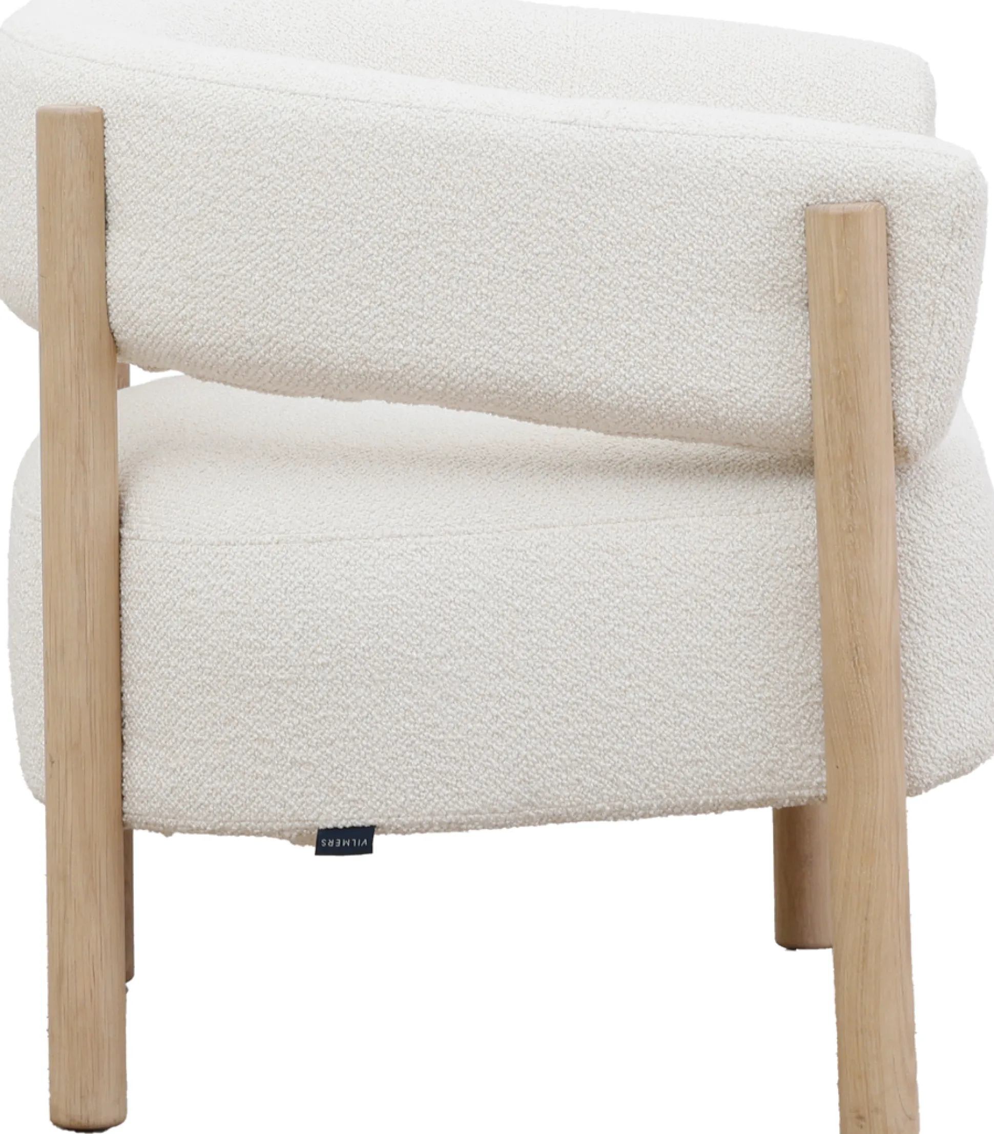 Maple (lepotuoli raven white valkoinen + vaaleat puut)