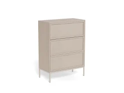 Palmdale (lipasto korkea 80x40x110 cm beige/harmaa)