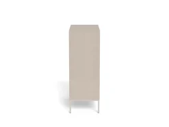 Palmdale (lipasto korkea 80x40x110 cm beige/harmaa)