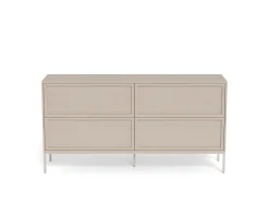 Palmdale (lipasto matala 157x40x80 cm beige/harmaa)
