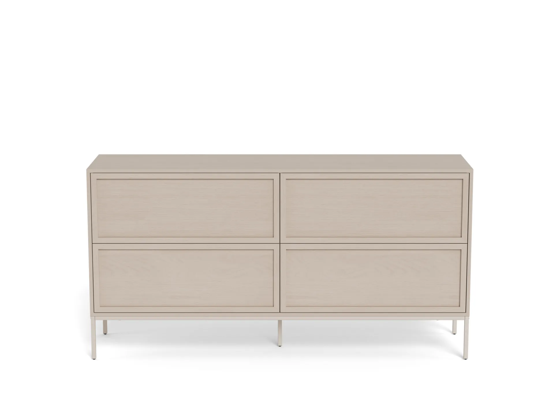 Palmdale (lipasto matala 157x40x80 cm beige/harmaa)