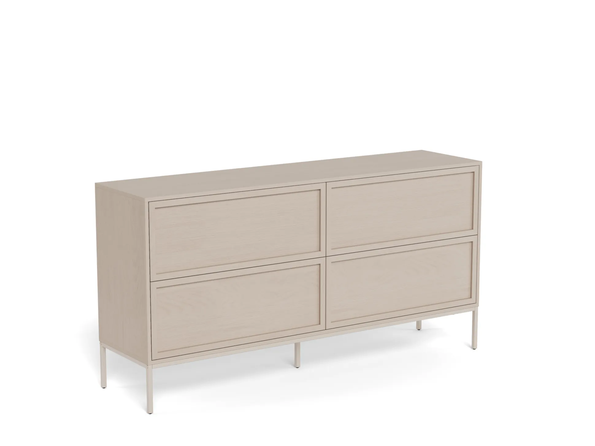 Palmdale (lipasto matala 157x40x80 cm beige/harmaa)