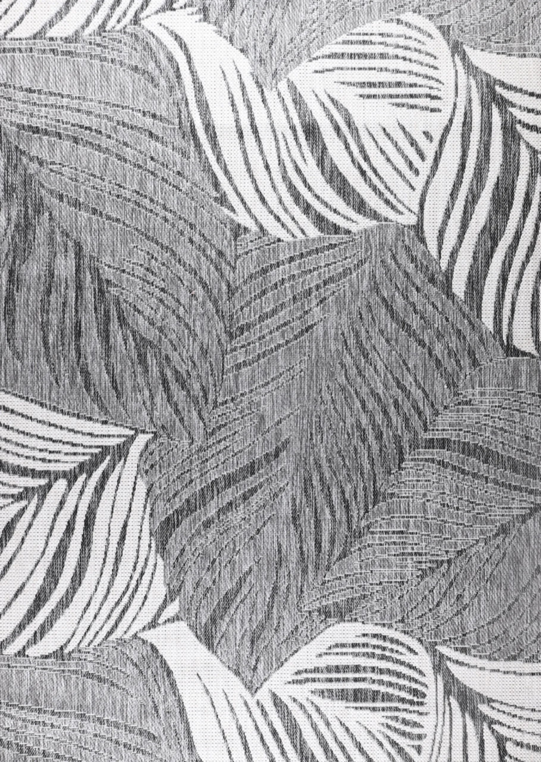 Palmera (matto 160x220 cm harmaa/valkoinen)