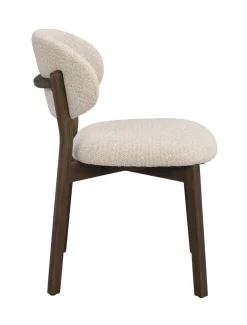 Patterson (ruokatuoli beige kangas/ruskea tammi)