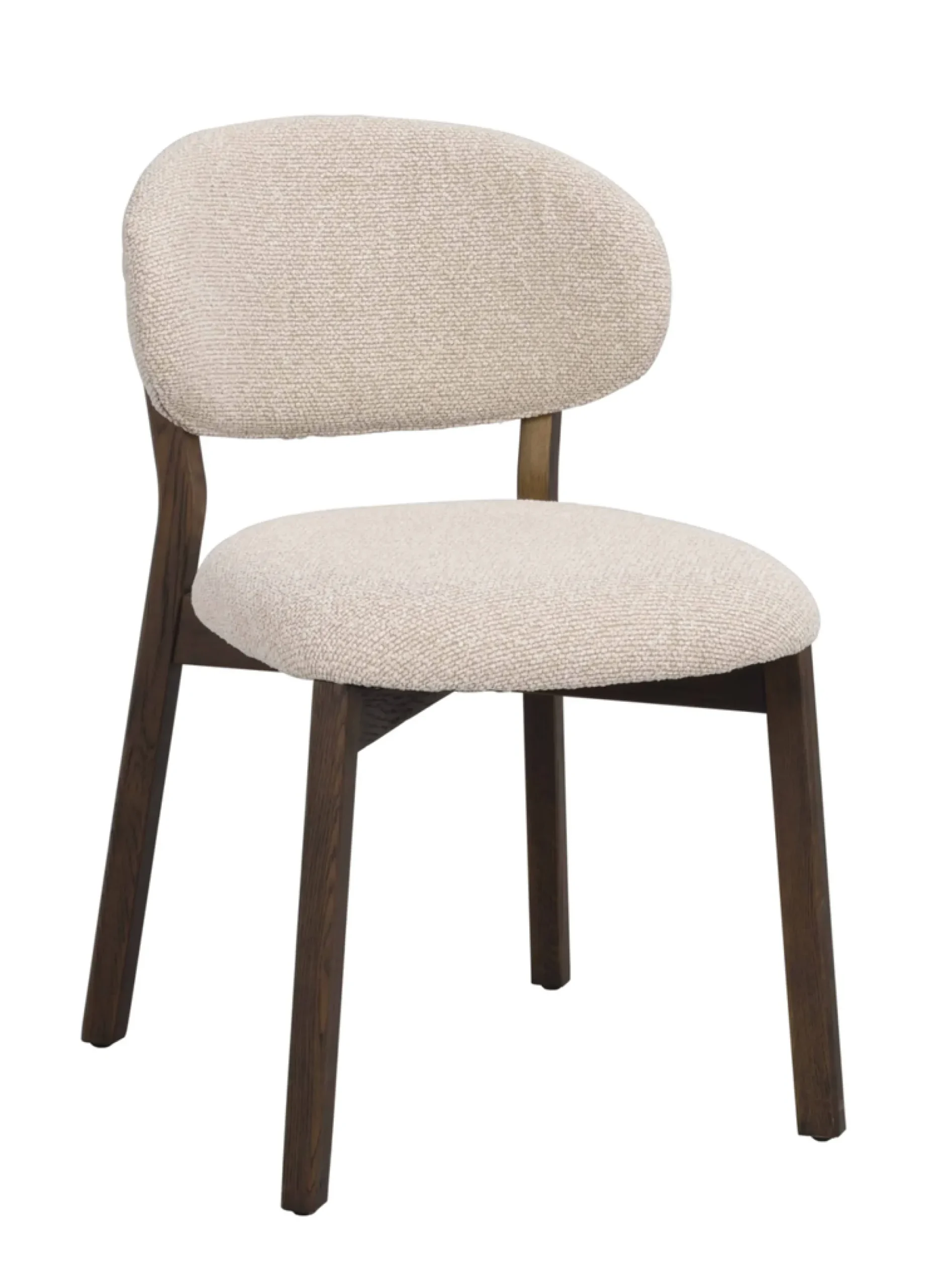 Patterson (ruokatuoli beige kangas/ruskea tammi)