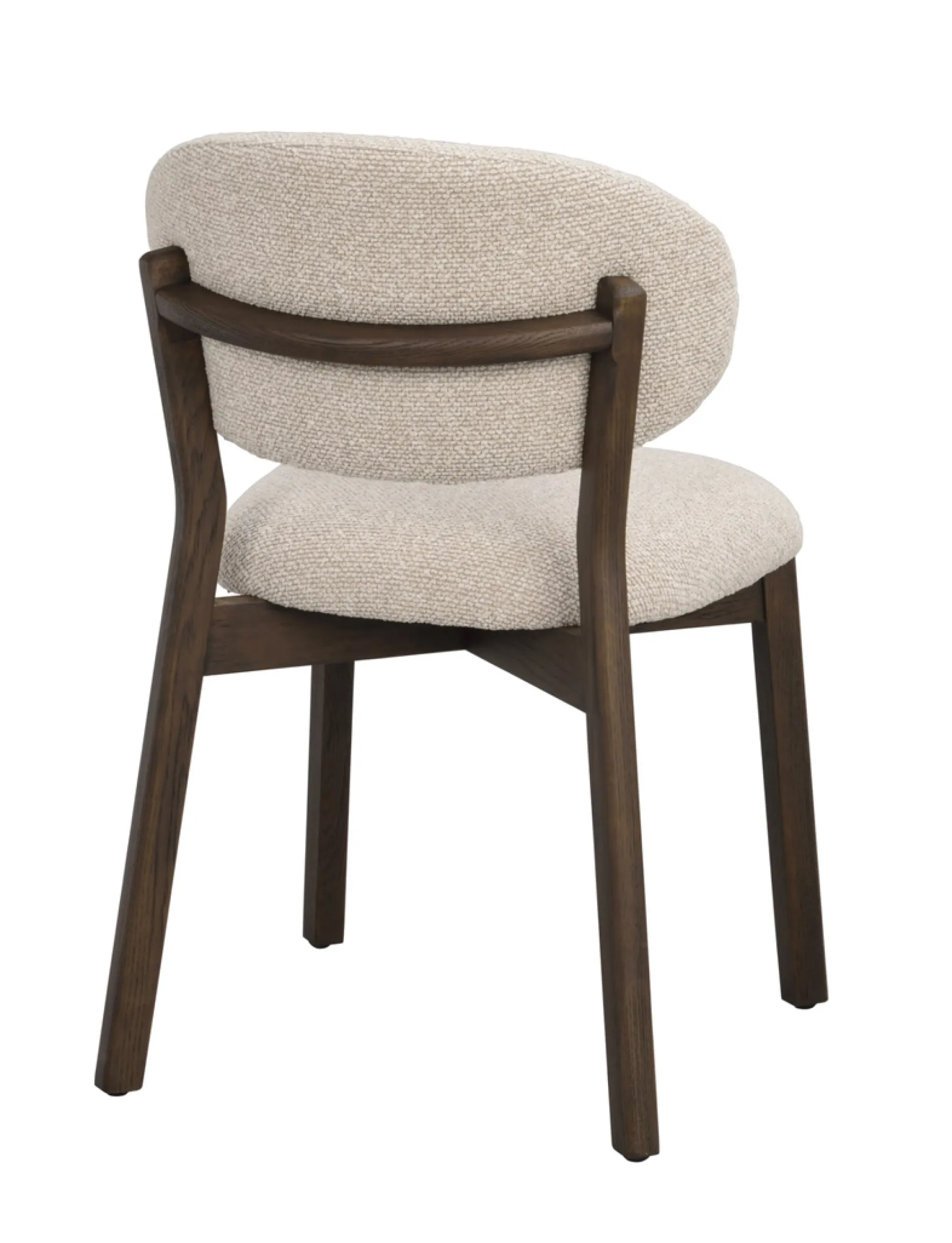 Patterson (ruokatuoli beige kangas/ruskea tammi)