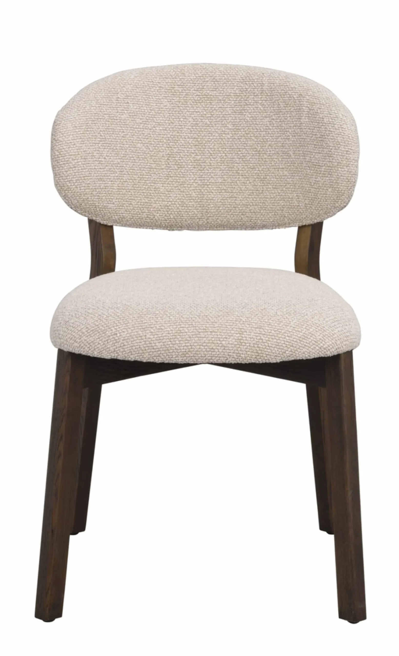 Patterson (ruokatuoli beige kangas/ruskea tammi)
