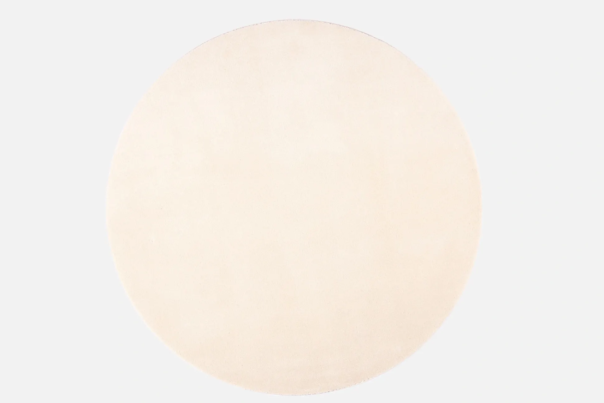 Puuteri (valkoinen 133 cm matto pyöreä)