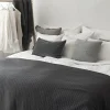 Ruutu (päiväpeitto 250x250 cm harmaa)