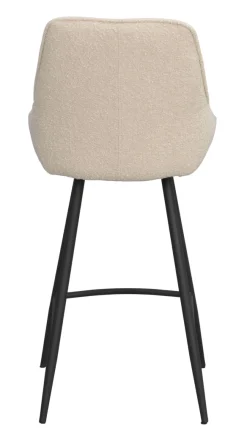 Sierra (baarituoli beige bouclé kangas/musta metalli)