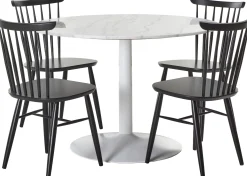 Tarifa & Venla (4-hengen ruokailuryhmä, valkoinen/musta 110cm)